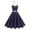 BU3, variant on Women's Vintage Polka Dot Swing Dress Short Sleeve Bow Neck Flared A-Line 50s Retro Party Dresses for Prom Wedding
