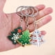 thumbnail image 3 of Lindo llavero de Navidad, colgante de esmalte, Papá Noel, muñeco de nieve, árbol de Navidad, fabricación de joyas DIY, hallazgos hechos a mano, 3 of 4