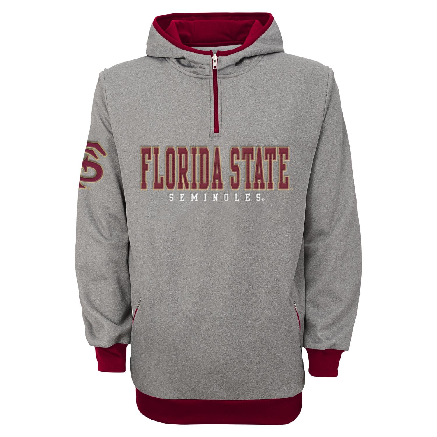 Florida State Seminoles Quarter Zip Hooded Track Jacket M by Gen2