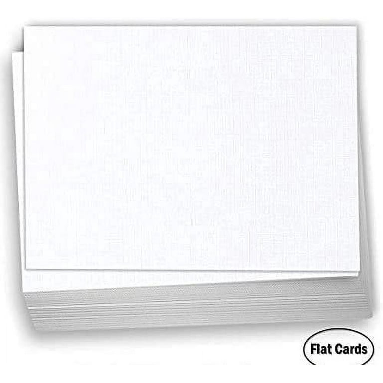  5 x 7 Cardstock - White Artist Eggshell Finish - 65lb Cover  (177 gsm) - (100 Sheets) - Works on Inkjet or Laser Printers - Great for  Cards, Menu's, Posters, Covers : Office Products