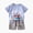 Sky Blue, variant on HCNTES Toddler Baby Boy Clothes for Boys Cute Summer Short Sleeve T Shirt Tops Shorts Clothes Sets Baby Boy Outfits