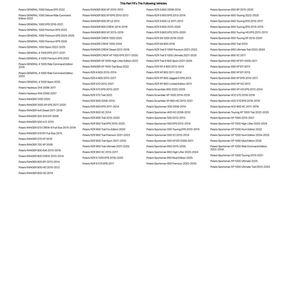 Tusk Ball Joint Kit For POLARIS RZR Trail S 1000 Ultimate 2021-2022
