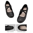 thumbnail image 4 of Dream Pairs Girls Flat Shoes Kids Toddler Shoes Princess Dress Wedding Shoes ANGIE-2 BLACK Size 5, 4 of 5