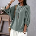 thumbnail image 2 of Sexlip Women's Top Comfortable Wear Everyday Versatile Wear Easy Care Fabric Fashion Forward Modern Style Classic Design Green XL, 2 of 7