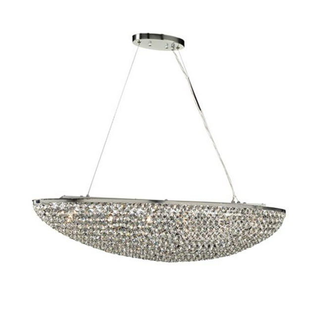PLC 92916PC Alexa Polished Chrome 6 Oval Pendant Ceiling Light