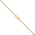 thumbnail image 2 of 14K Yellow Gold Semi-Solid Oval Curb Id Bracelet (6 X 8.5) Made In United States dcid144-6, 2 of 5