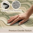 thumbnail image 6 of ODIKA 8'x10' Washable Area Rug Abstract Minimalist Mid Curved Geometric Covering Cream Wave for Dining Room, Large Office, Lounge, Non-Slip Chair-Friendly Mat, 6 of 7