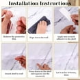 thumbnail image 3 of 2 Pieces No Need to Install self-Adhesive Acrylic Hair Comb Storage Rack, Bathroom Wall Mounted, Transparent Hanging Comb, Curling Iron, Hair Straightener, etc., 3 of 7