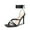 BLACK-PU, variant on Heels for Women Strappy High Stiletto Lace Up Heeled Sandals Square Open Toe Heels for Prom Party Dating
