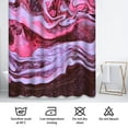 thumbnail image 6 of LALILO Purple Violet Marble Watercolor Shower Curtain, 72x72 in, 12 Hooks, 6 of 6