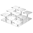 thumbnail image 1 of 9-Tieracrylic Transparent Cake Ladder Display Stand Perfume Figurine Stand, 1 of 5