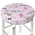 thumbnail image 3 of Bingfone13 Inch Padded Round Bar Stool Cover Cushion With Elastic Fabric Round Chair Seat - No Drama Llama, 3 of 7