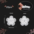 thumbnail image 2 of 20Pcs White Embroidery Flowers Sew On Patches 3D 2 Layers 5-Petal Lace Flower with Imitation Pearl Lace Embroidered Appliques for DIY Wedding Bridal Dress Embellishment DIY Sewing Crafts, 2 of 9
