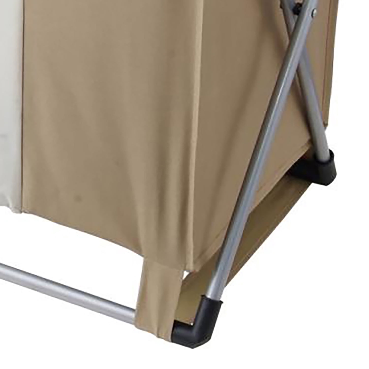 EuroHome Canvas Double Laundry Bin for Lights and Darks