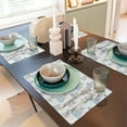 thumbnail image 6 of Placemats Set of 4 / 6, Playful Polar Bear Pals Placemats for Dining Table Indoor/Outdoors Heat Resistant Washable Placemats 18" x 12", 6 of 8