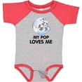 thumbnail image 3 of Inktastic Raccoon My Pop Loves Me Boys or Girls Baby Bodysuit, 3 of 5