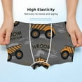 thumbnail image 3 of Yiaed Construction Machines Print Boys' Boxer Briefs Cotton Casual Stretch Comfort Boys Boxers - Kids Boxer Briefs Underwear for Boys (6-18)-Small, 3 of 5