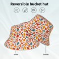 thumbnail image 5 of Daiia Colorful Maple Leaves Pattern Bucket Hat - Trendy Cotton Sun Hat for Beach, Golf, Fishing - Fun Outdoor Vacation Boonie for Men and Women, 5 of 9