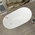 thumbnail image 2 of SOTUBX Free Standing Tub 51" Deep Soaking Bath Tub Acrylic Freestanding Bathtub with Overflow and Pop-up Anti-blockage Drain A29 Stand Alone Bathtub Glossy White Soaker Tub, 2 of 9