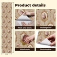 thumbnail image 5 of Peel and Stick Wallpaper Vintage Floral Pink Roses Ornate Frames Wall Mural 23.6in x 9.8ft Self Adhesive Removable Wall Paper Renter Friendly Wallpaper for Bedroom, 5 of 8