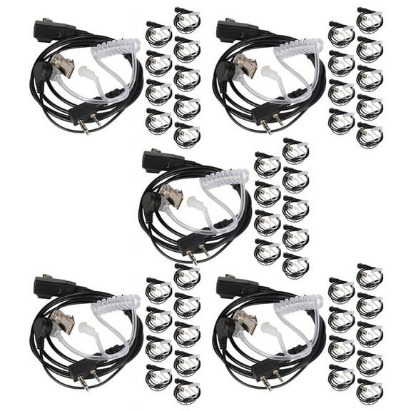 50PCS Accessories Air Acoustic Tube Headset Earpiece for for Radio Walkie Talkie Headset for 888S UV-5R UV-82