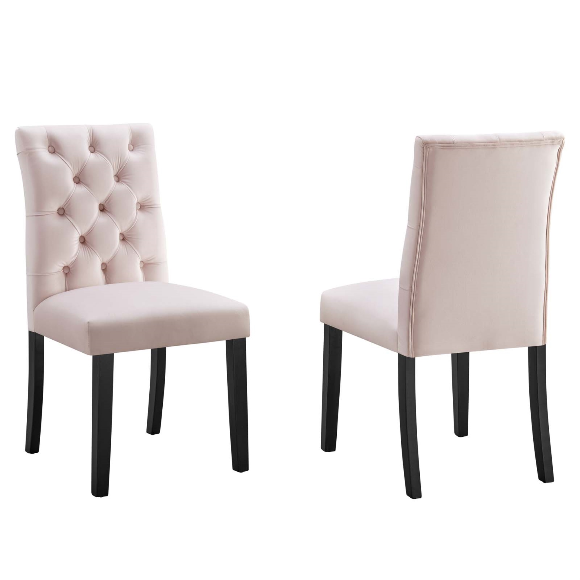 modway duchess dining chair fabric set of 2