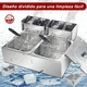 thumbnail image 2 of Freidora De Aceite Eléctrica Automática 12l Gran Capacidad PLATA, 2 of 5