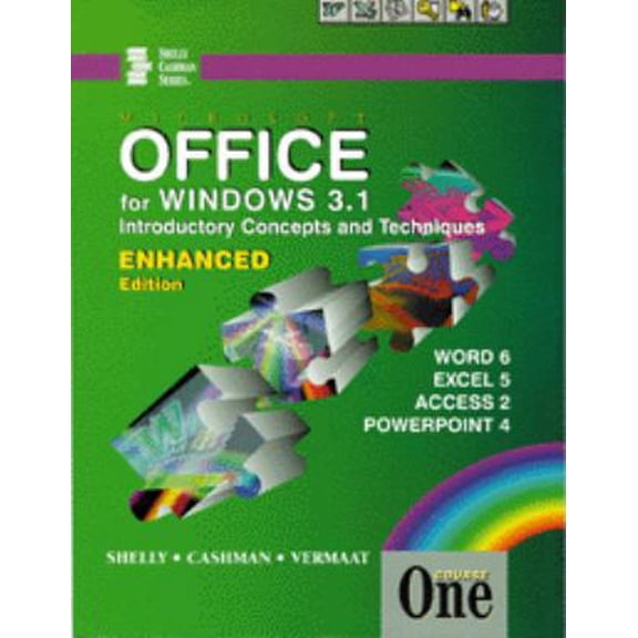 Pre-Owned 'Microsoft Office : Introductory Concepts and Techniques: Word, Excel, Access, Powerpoint, Course One (Paperback) 0789528290 9780789528292