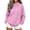 Pink-11, variant on DISKEBUISS Women's Mock Neck Sweatshirt Long Sleeve Loose Casual Pullover for Fall Winter Basic Tops