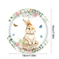 thumbnail image 3 of HBBKVI Easter Party Paper Plates Set of 20 Easter Tableware Disposable Party Tableware, 3 of 6