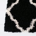 thumbnail image 3 of SAFAVIEH Dallas Logan Geometric Shag Runner Rug, Black/Ivory, 2'3" x 8', 3 of 8