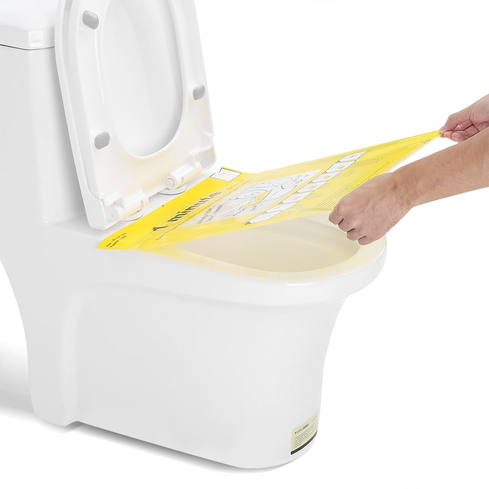 Fugacal Toilet Film Plunger Toilet Disposable Sticker, Toilet Plunger