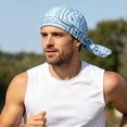 thumbnail image 4 of Paisley Cooling Headscarf Cap - Elastic Cycling Sports Cap Breathable Adjustable Bandana Hat Sweat Wicking Lightweight Summer Sun Protection for Outdoor Activities, 4 of 9