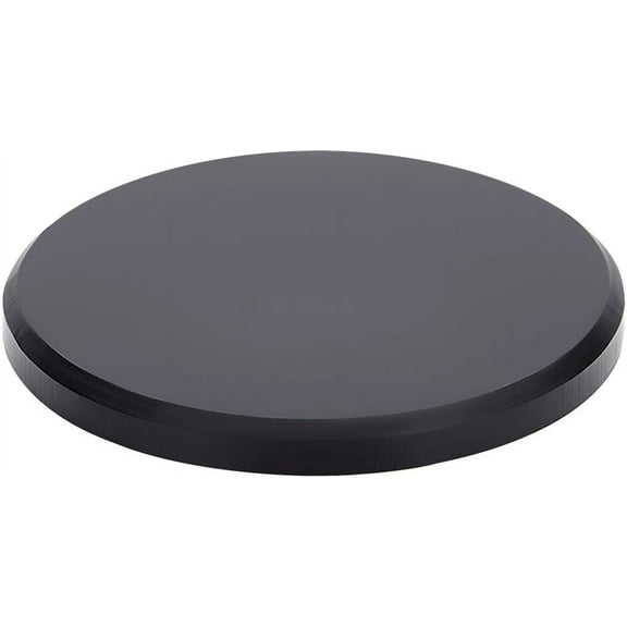 DIY Acrylic Display Base 4x0.6 Inch Acrylic Round Beveled Display Block Black Solid Round Display Stand for Jewelry Crafts Display Display Stand Base DIY