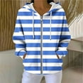 thumbnail image 2 of Sexlip Women's Fleece Jacket Casual Button Up Fuzzy Hooded Long Sleeve Cardigan Sweaters Warm Fuzzy Feel Lined Blue L, 2 of 8