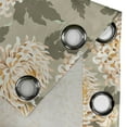 thumbnail image 4 of Ambesonne Pastel Floral Grommet Curtain, Chrysanthemum Pattern, 50"x96", Mustard Pistachio Green, 4 of 5