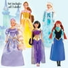 Girls Set of 5 Princess Dolls Play Toy Gift Set Bundle, 11 1/4" H Each