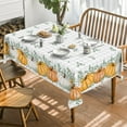 thumbnail image 2 of Fall Tablecloth 60x84 Inch Rectangular, Thanksgiving Autumn Harvest Orange Pumpkin Buffalo Plaid Table Cover for Party Picnic Dinner Decor, 2 of 6