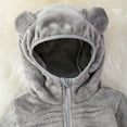 thumbnail image 5 of Hotiary Baby Boys Girls Zip up Hooded Jacket Fleece Hoodie Toddler Kids Winter Warm Solid Color Coat Cute Bear Ear Sweater Thick Clothes for 1-6 Years, 5 of 8
