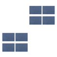 thumbnail image 4 of Maytalsory 1/2/3/5 4 Pieces Linen Double Layer Placemats Dining Table Washable Non-slide Cloth Tableware Cup Placemat Pad Home Outdoor Dark blue 2PCS, 4 of 6