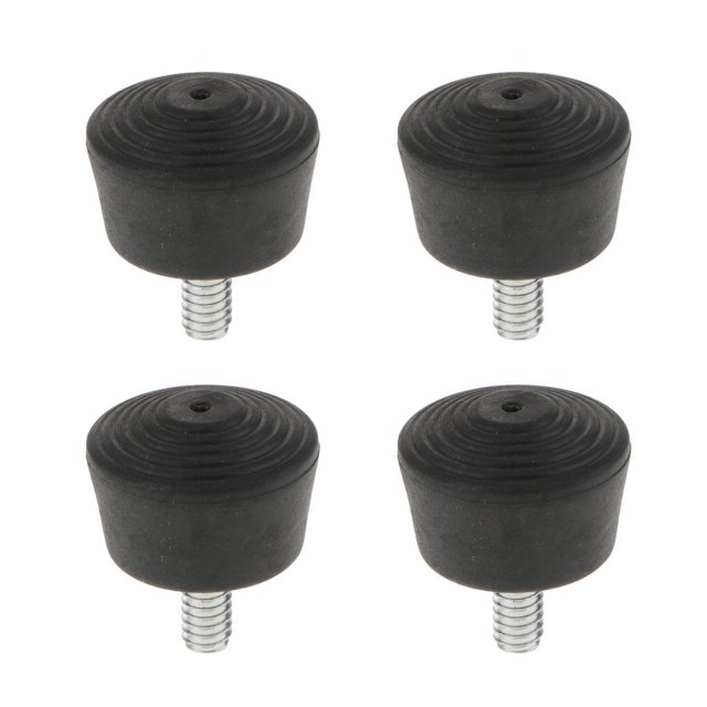 4pcs Pies de de Goma Almohadilla Antideslizante Tornillo de 1/4 ''para Negro shamjiam Pies de goma del trípode