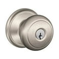 thumbnail image 3 of Schlage FA51-AND Andover Keyed Entry F51A Panic Proof Door Knob with Andover Ros, Lifetime Polished Brass, 3 of 7