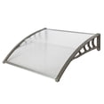 thumbnail image 5 of Barara King Sunshade Shelter, Outdoor Window Door Awning Deck Canopy, 100 x 96 Household Application Door & Window Awnings Gray Holder, 5 of 15