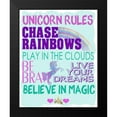 thumbnail image 2 of Allen, Kimberly 20x24 Black Modern Framed Museum Art Print Titled - Unicorn Rules, 2 of 5