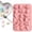Light Pink-7.08x4.84 Inch, variant on Silicone Chocolate Molds, 18 Cavity Candy Making Tray, Skull Pumpkin Baking Mould, Non-Stick Flexible Food Grade Tray for Party Home Chocolate Candy Soap Resin DIY Craft Baking 1Pcs