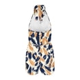 thumbnail image 4 of Axiiglly Rompers for Women Halter Tie Neck Backless Summer Boho Short Jumpsuits Casual Outdoor Daily Outfits, S-2XL, 4 of 7
