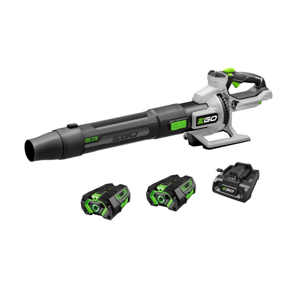 Ego Power+ 880Cfm Blower With 2 X 4.0Ah Batteries And 320W Charger