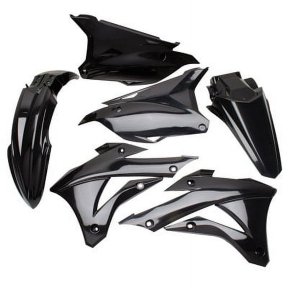 Acerbis Replica Plastic Kit Black for Kawasaki KX100 2014-2018