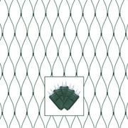 Vickerman 150 Cool White Wide Angle LED Christmas Net Light Set, Green Wire