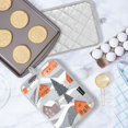 thumbnail image 5 of Yayeee Pot Holders Kitchen Heat Resistant with Pocket 7"x9.8" Cotton Oven Cooking Hot Pads, Gray Snow Houses, 5 of 7
